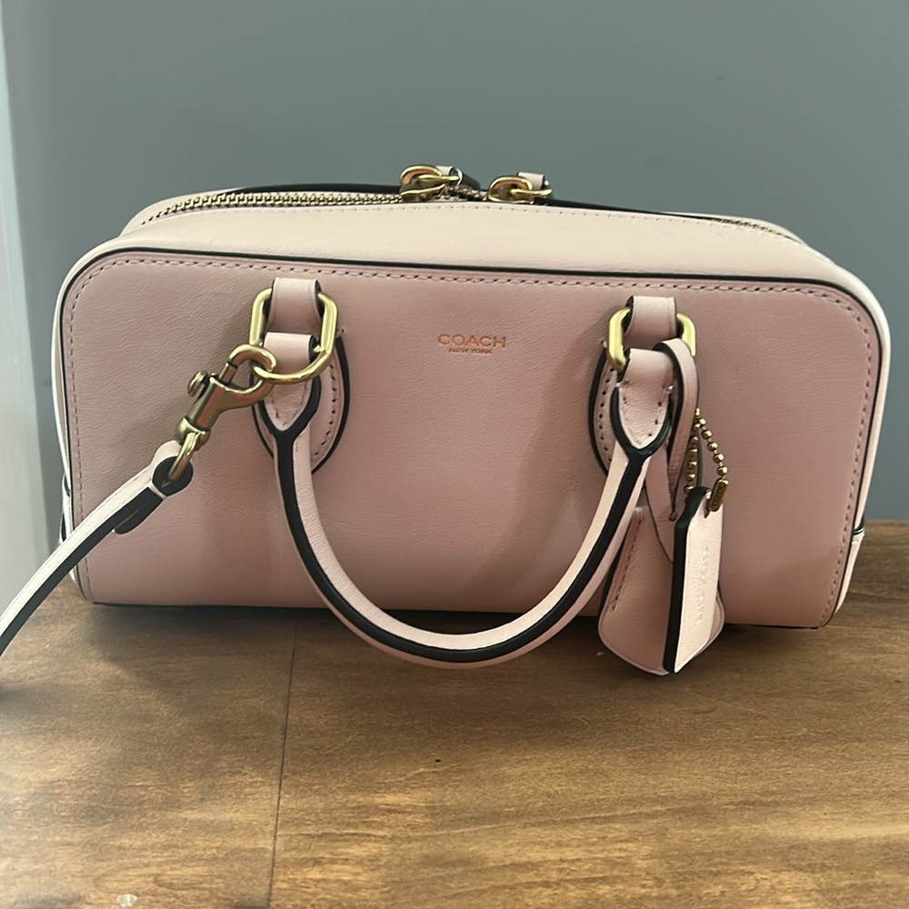SOLD!!  Coach Bowery 22 Pink Satchel with crossbody strap